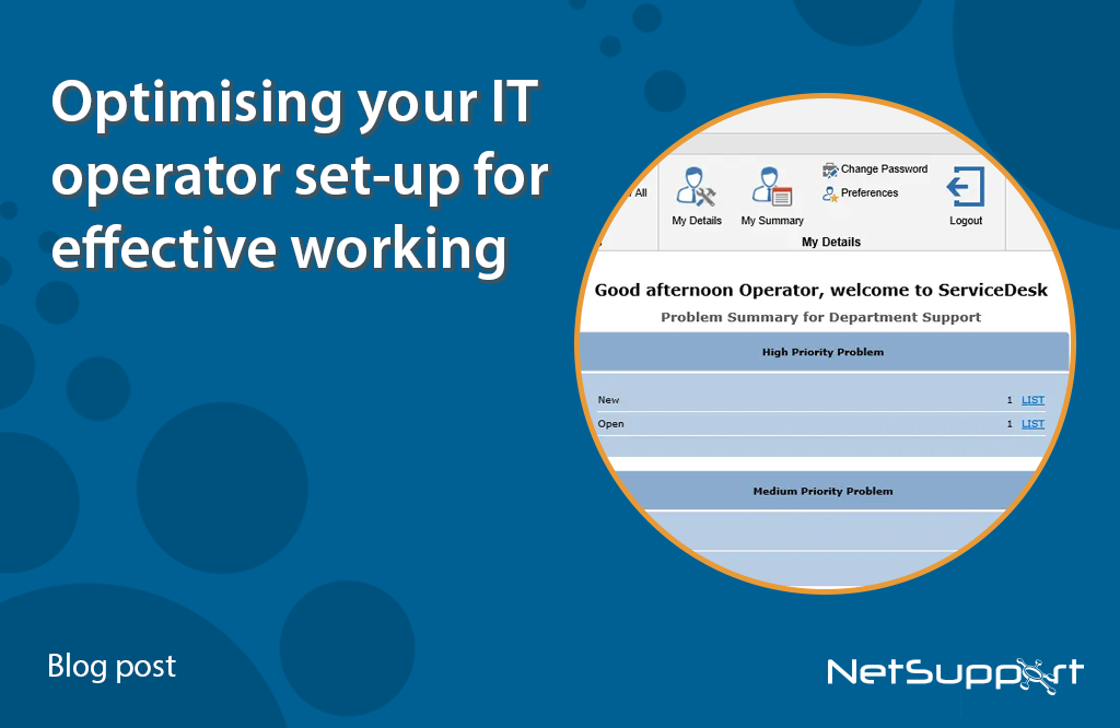 Optimizing your IT operator set-up for effective working