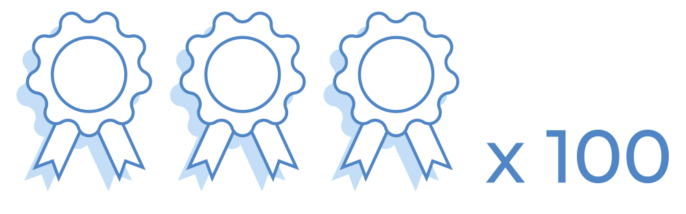Image of rosettes Image of rosettes